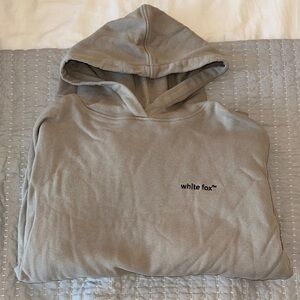White Fox Boutique Tan Hooded Sweatshirt